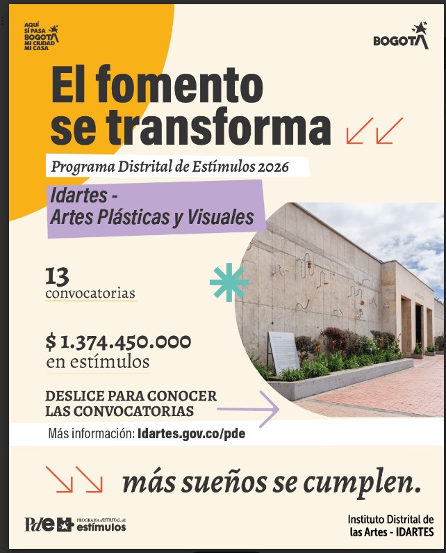 Boletín especial: Ya se encuentra disponible el Programa Distrital de Estímulos 2026
