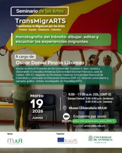 TransMigARTS - Invitación a la conferencia de Oscar Daniel Pinzón